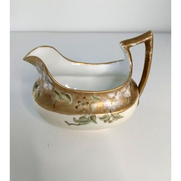 Antique Tressemanes & Vogt, France, Signed SAB 1891 T&V Creamer and Sugar - Picture 4 of 7